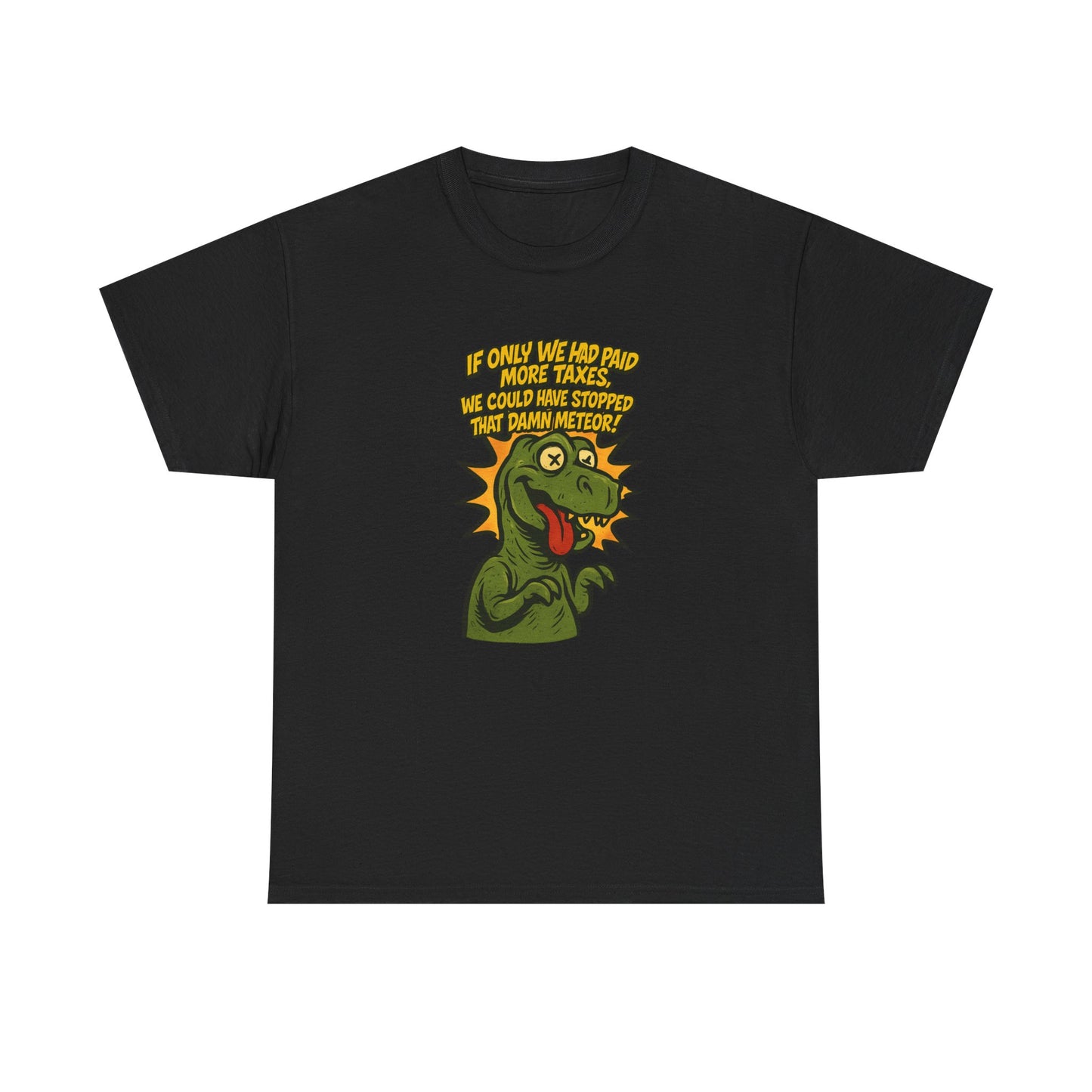 Dinosaur Tax T-Shirt – Satirical Political Graphic Tee