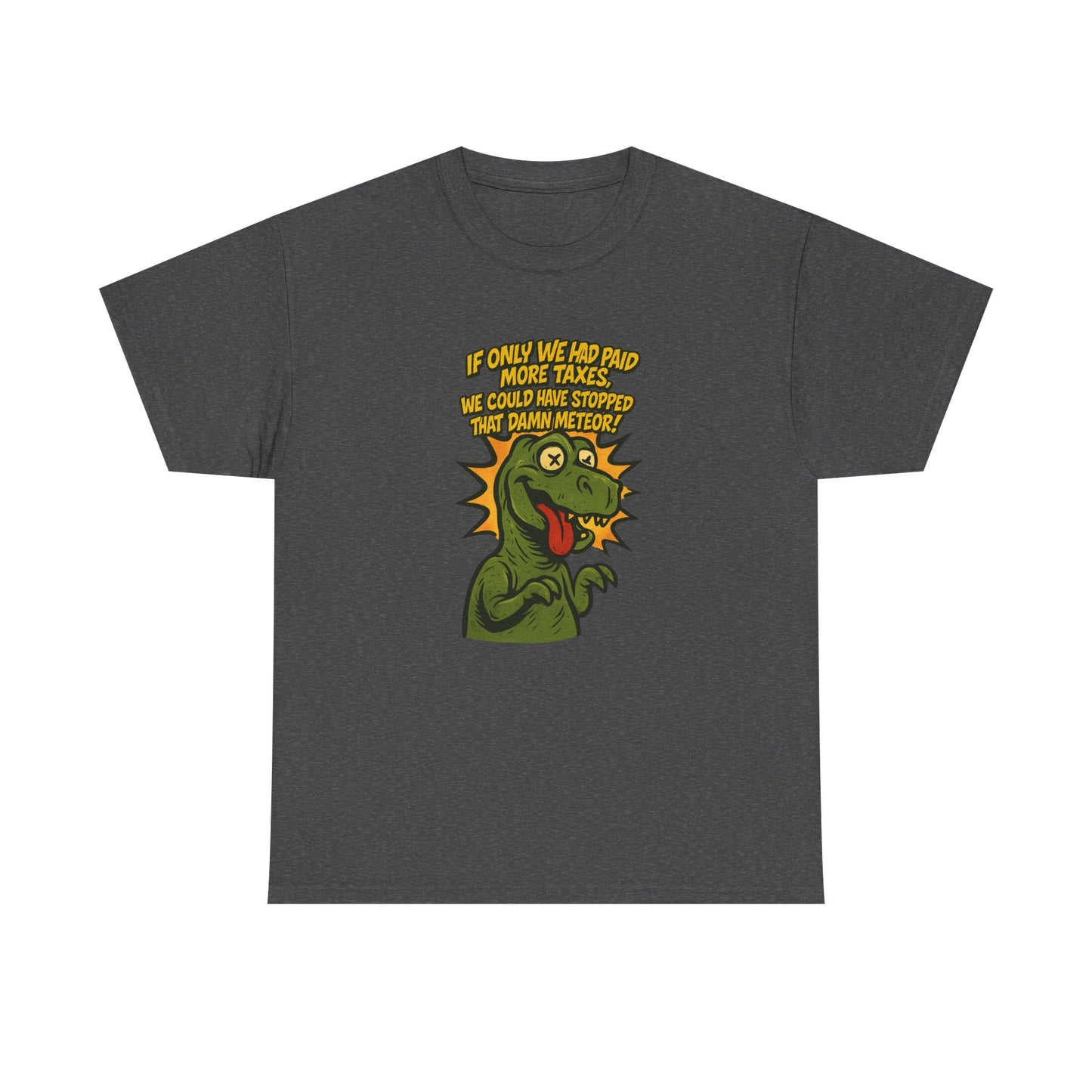 Dinosaur Tax T-Shirt – Satirical Political Graphic Tee