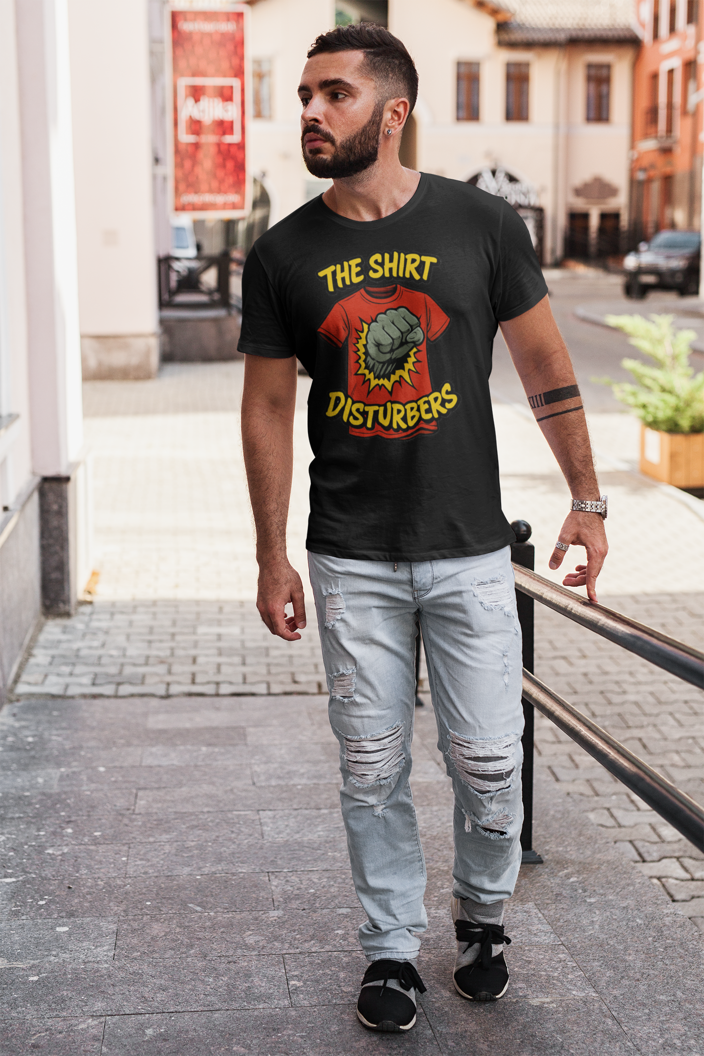 Shirt Disturbers Signature Tee – Edgy, Satirical T-Shirt for Free Thinkers