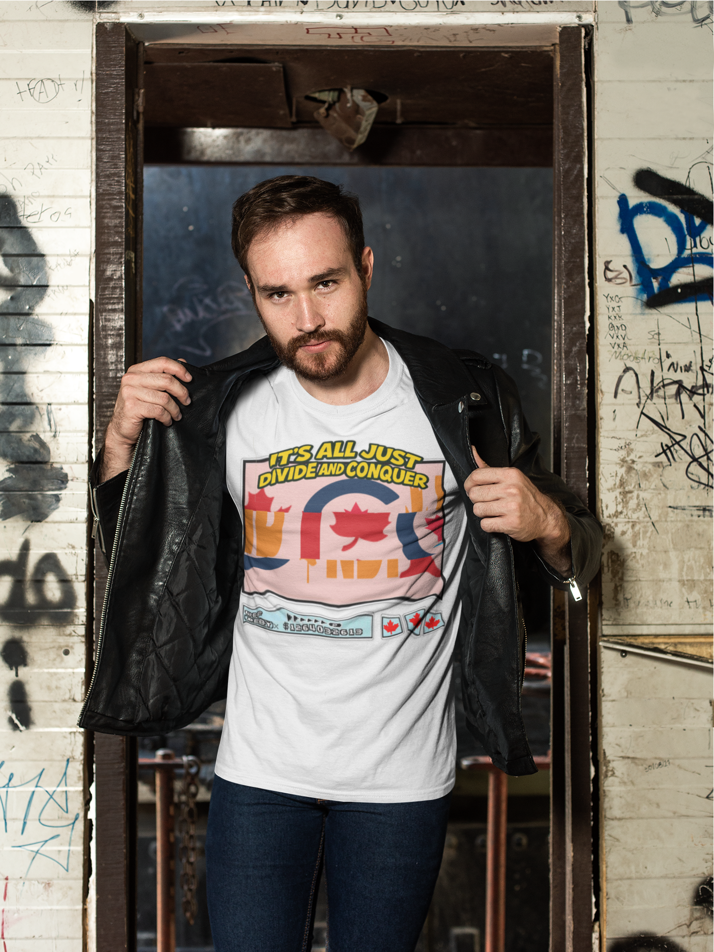 Divide and Conquer T-Shirt – Satirical Political Graphic Tee