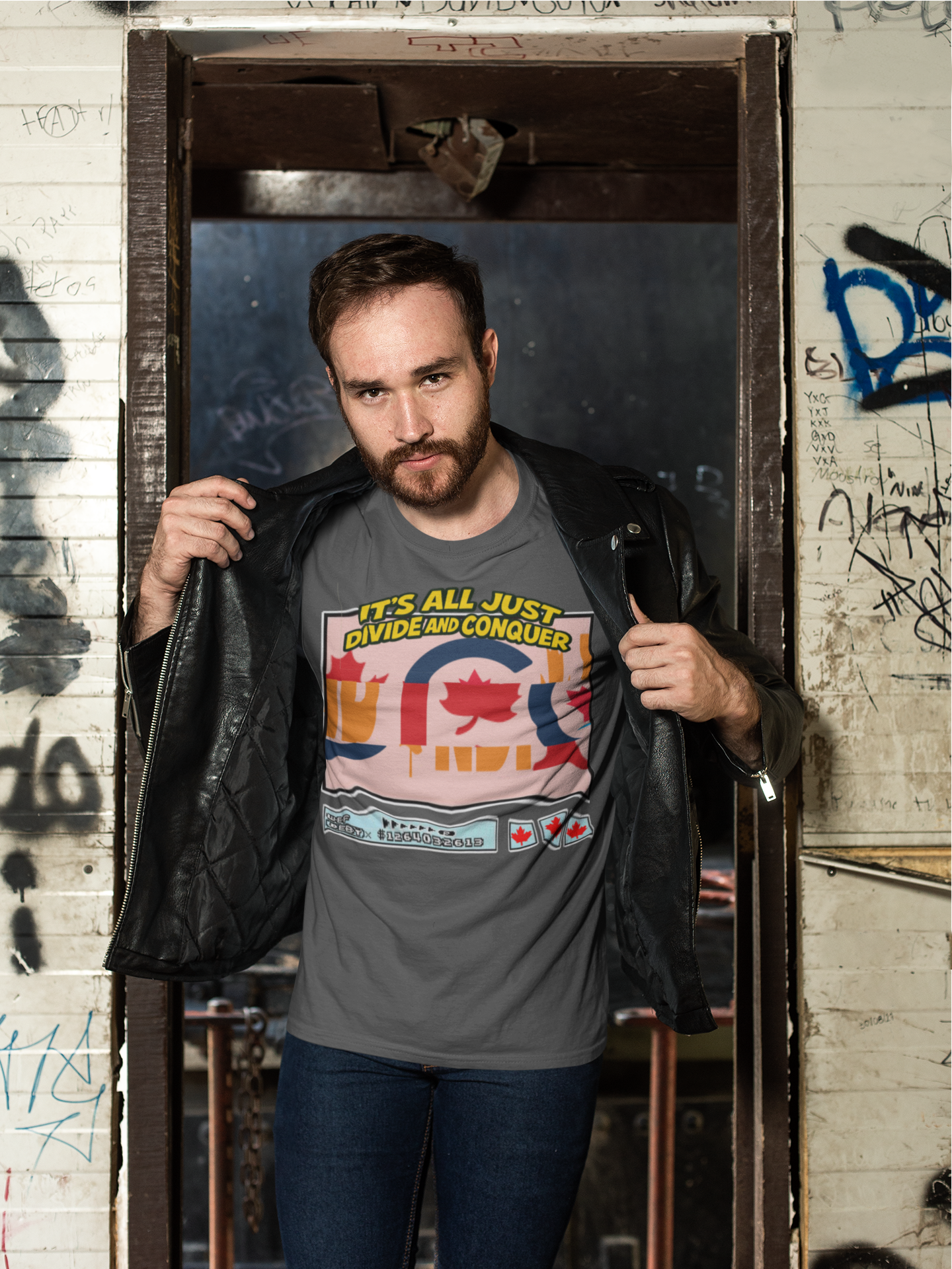 Divide and Conquer T-Shirt – Satirical Political Graphic Tee