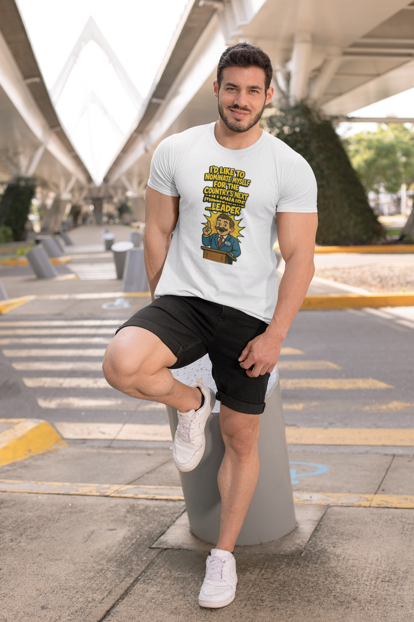 Millionaire Leader T-Shirt – Satirical Political Graphic Tee