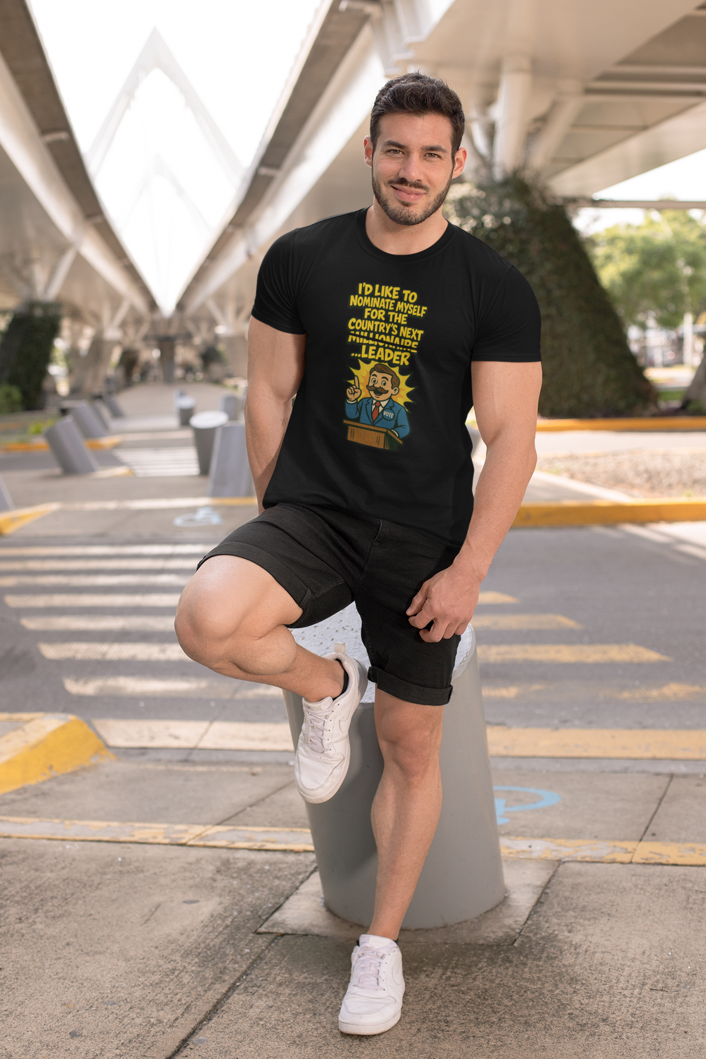 Millionaire Leader T-Shirt – Satirical Political Graphic Tee