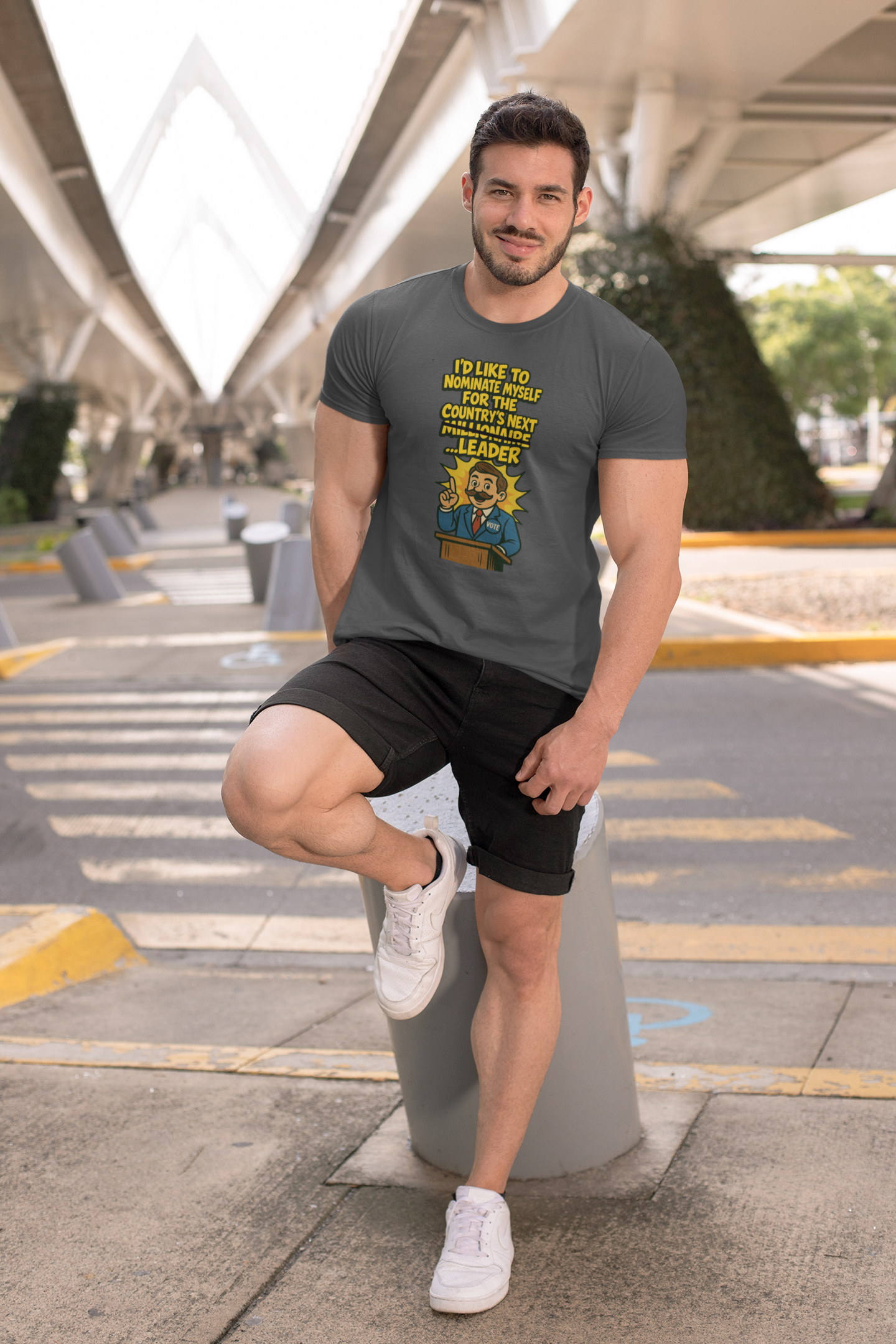Millionaire Leader T-Shirt – Satirical Political Graphic Tee