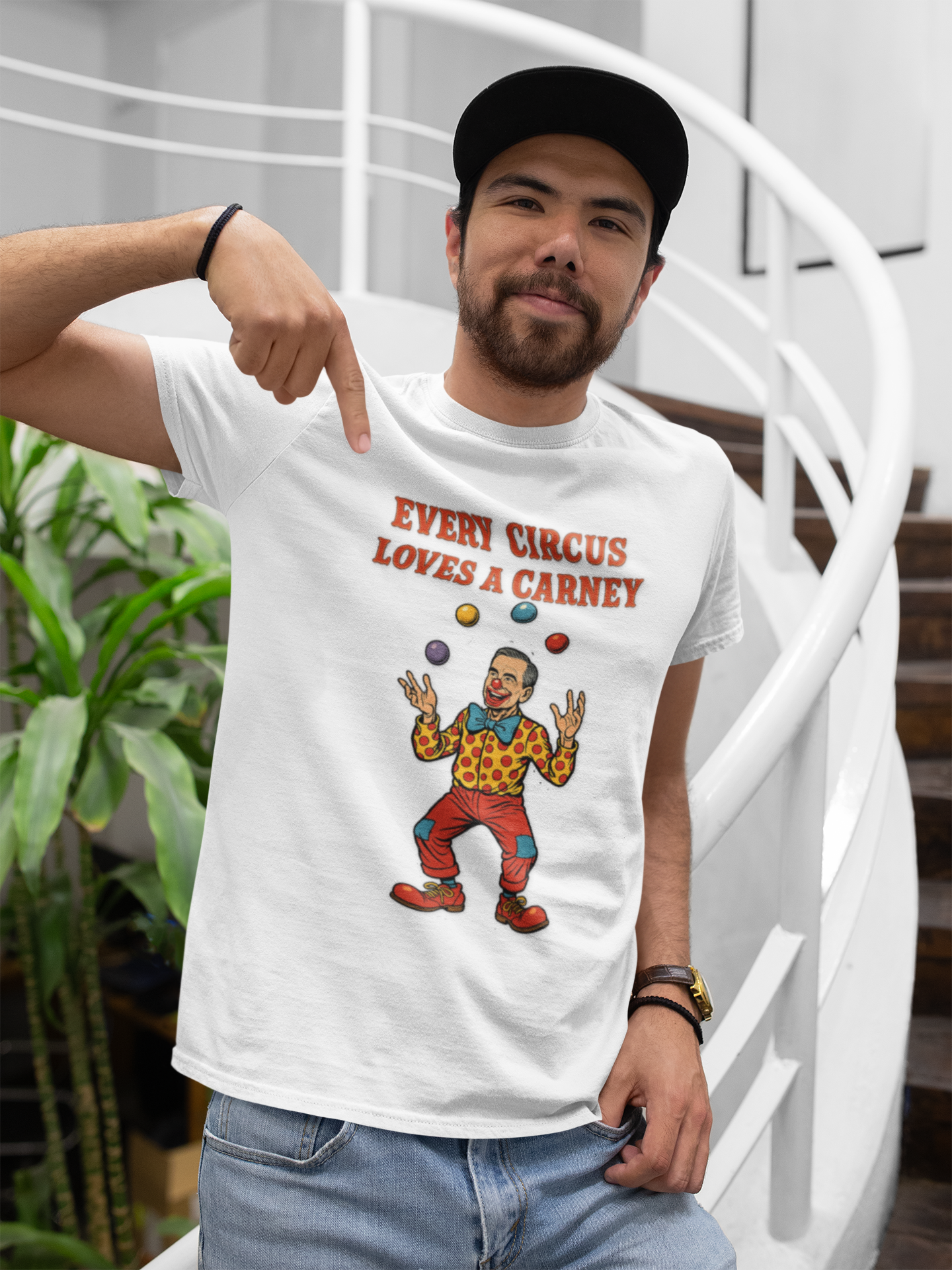 Every Circus Loves a Carney -  Satirical Mark Carney T-Shirt -Canadian Political Graphic Tee