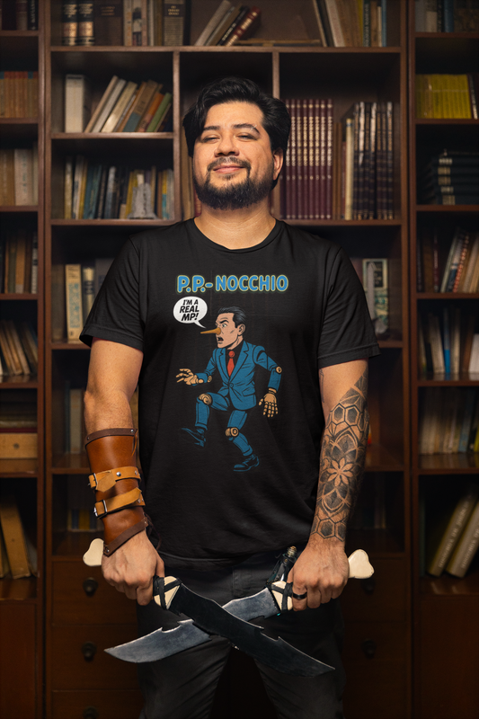 P.P. Nocchio – Satirical Pierre Poilievre T-Shirt - Satirical Election Shirt Canada