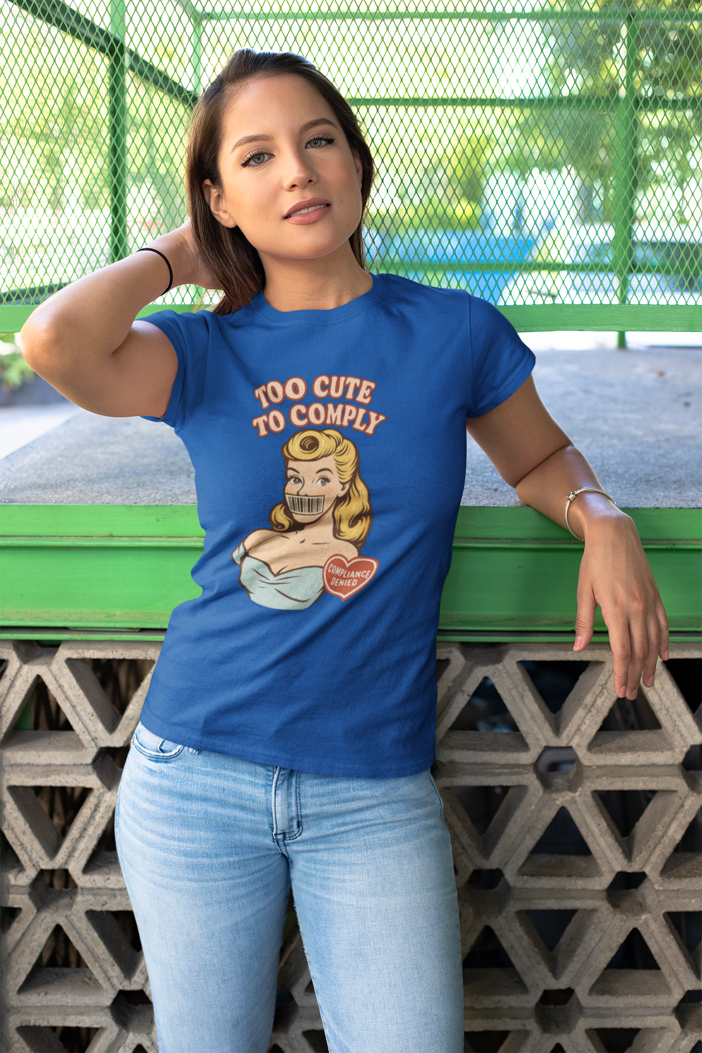 Too Cute to Comply Tee – Cute Feminine Graphic Shirt