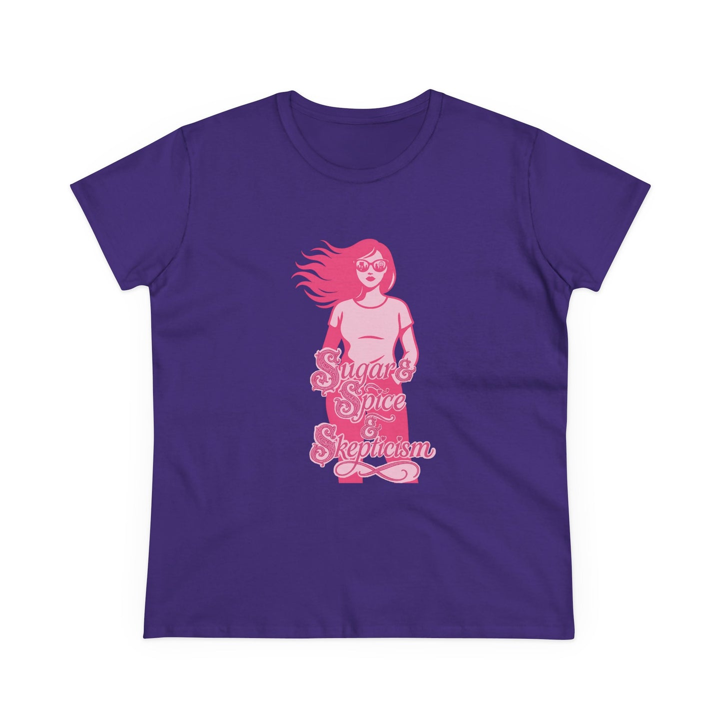 Sugar & Spice & Skepticism Tee – Cute Feminine Graphic Shirt