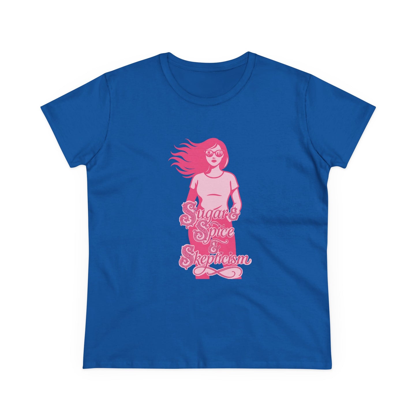 Sugar & Spice & Skepticism Tee – Cute Feminine Graphic Shirt