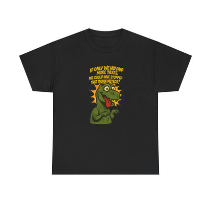 Dinosaur Tax T-Shirt – Satirical Political Graphic Tee