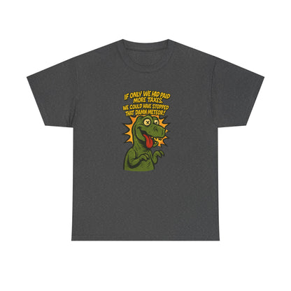 Dinosaur Tax T-Shirt – Satirical Political Graphic Tee