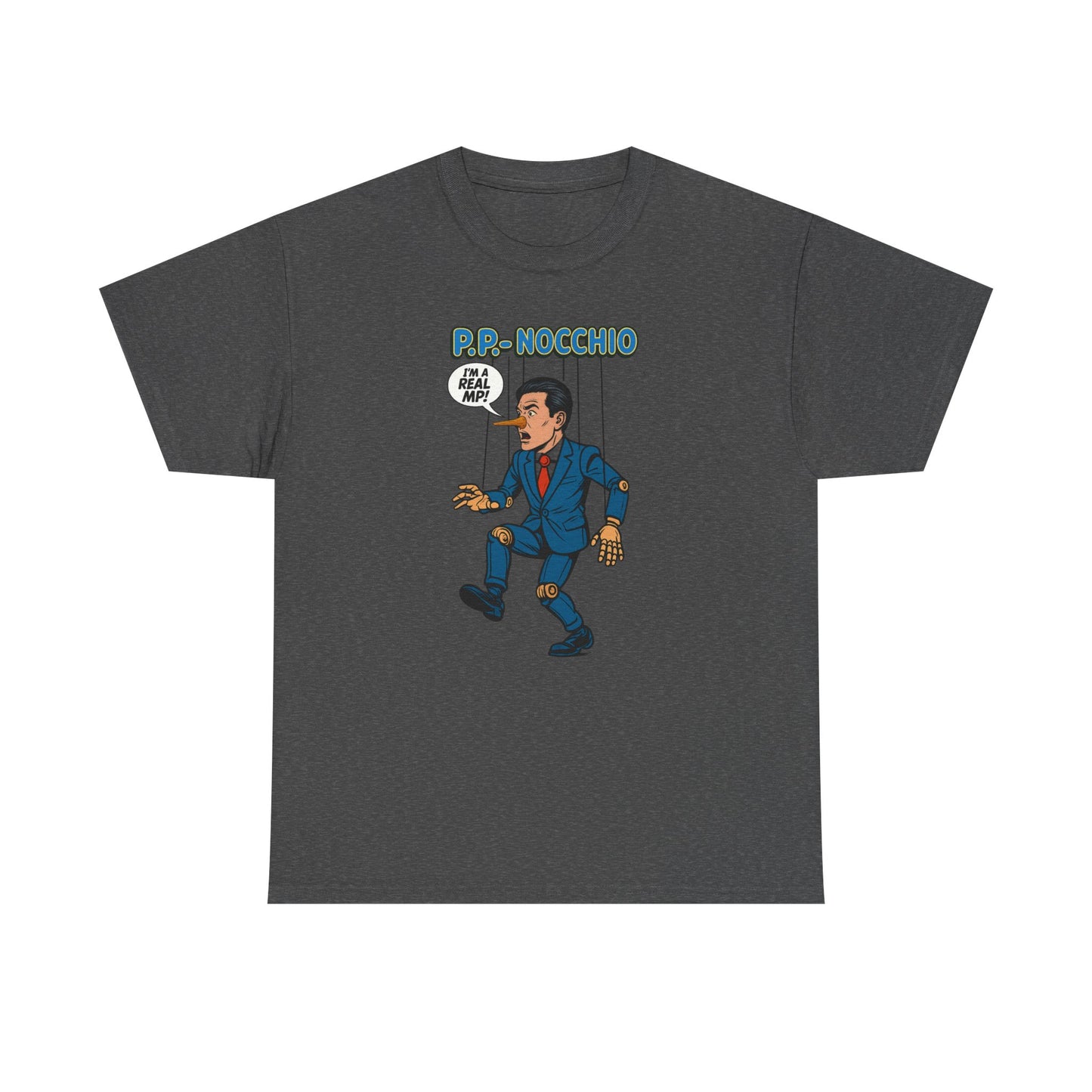 P.P. Nocchio – Satirical Pierre Poilievre T-Shirt - Satirical Election Shirt Canada