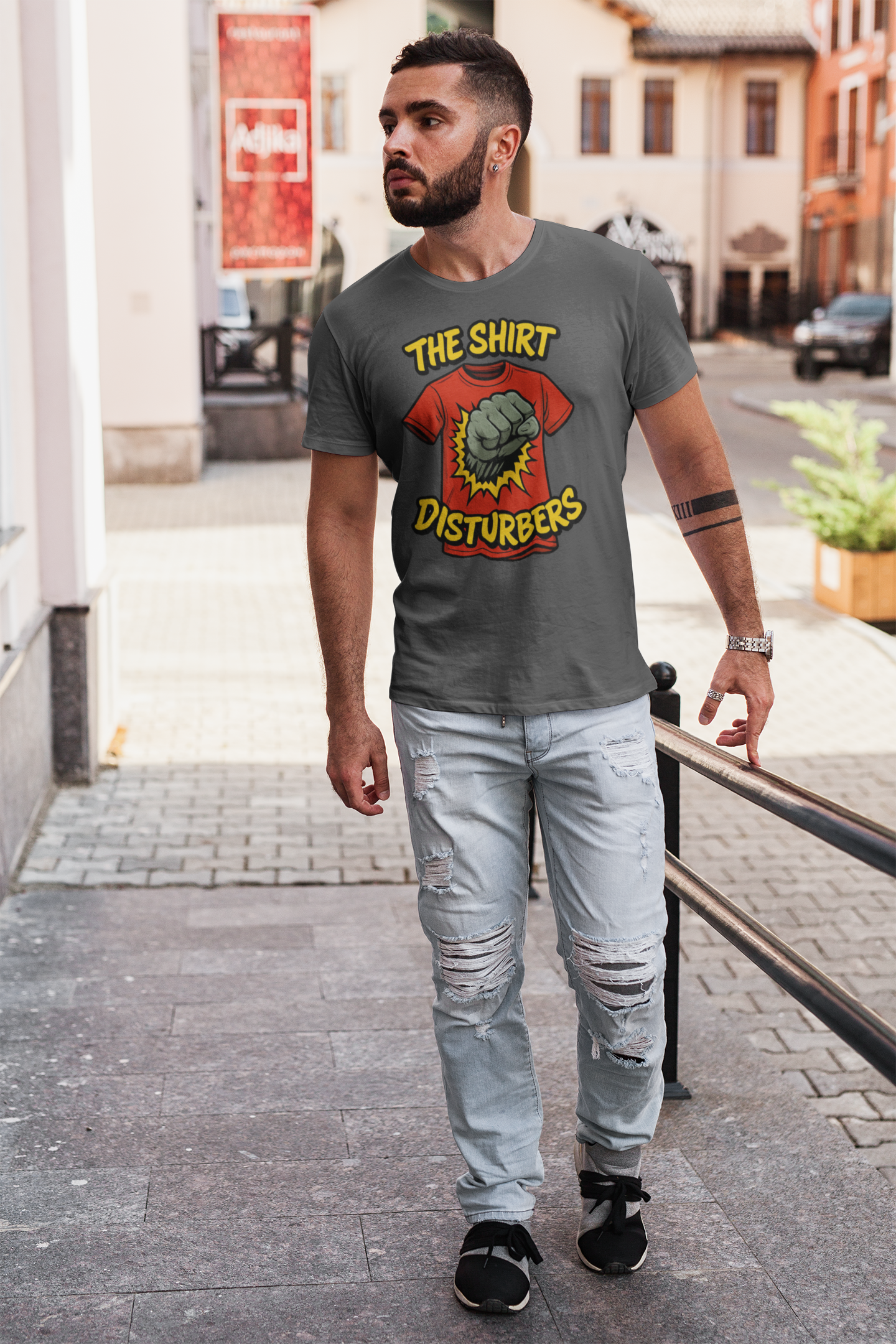 Shirt Disturbers Signature Tee – Edgy, Satirical T-Shirt for Free Thinkers