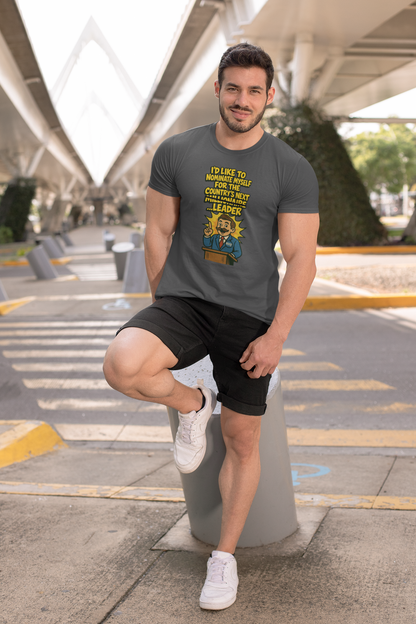 Millionaire Leader T-Shirt – Satirical Political Graphic Tee