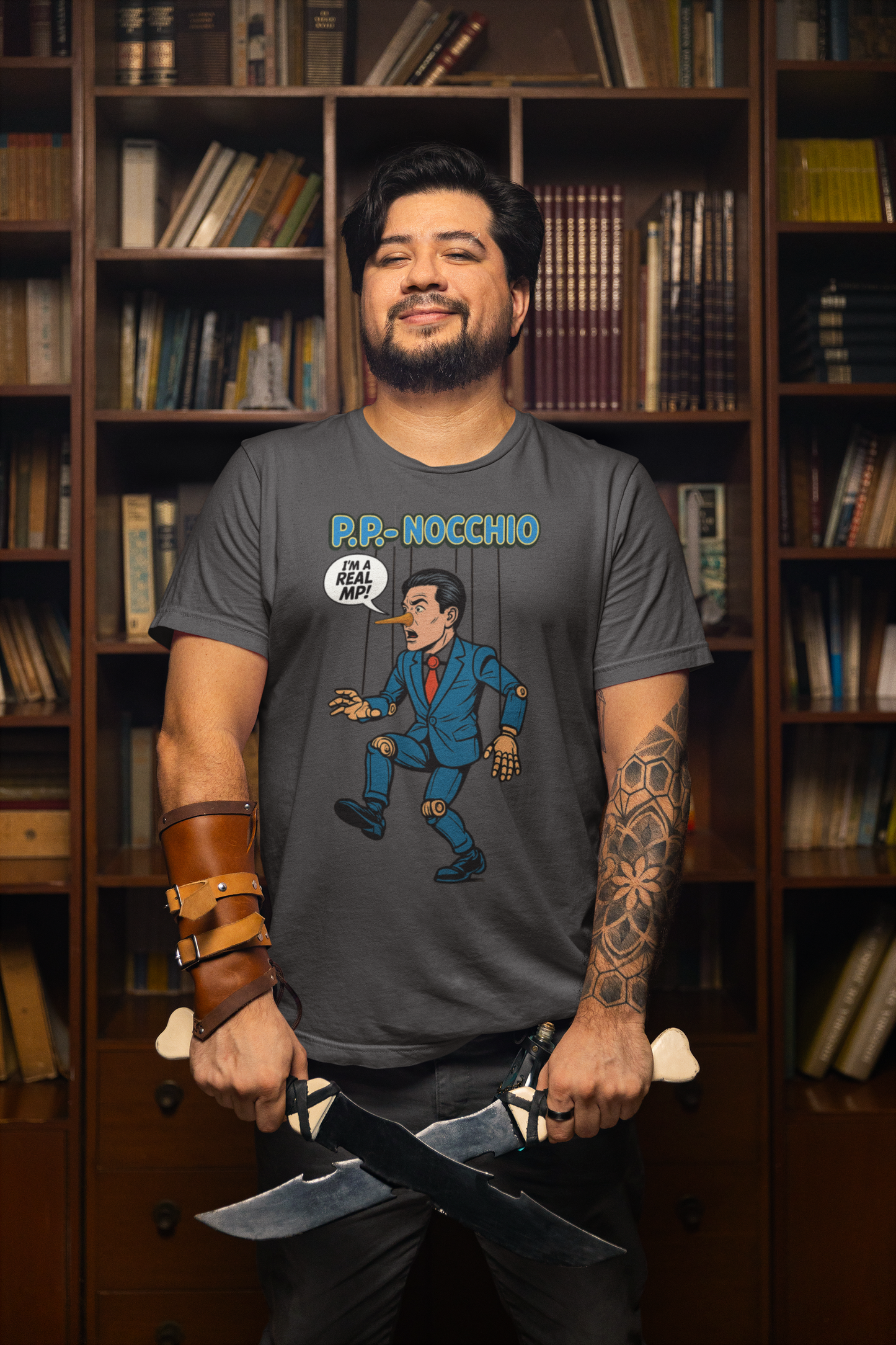 P.P. Nocchio – Satirical Pierre Poilievre T-Shirt - Satirical Election Shirt Canada