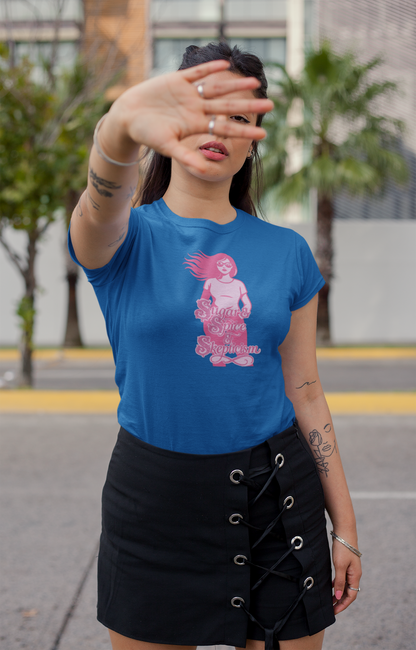 Sugar & Spice & Skepticism Tee – Cute Feminine Graphic Shirt