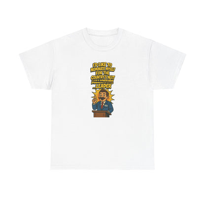 Millionaire Leader T-Shirt – Satirical Political Graphic Tee