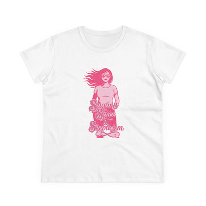 Sugar & Spice & Skepticism Tee – Cute Feminine Graphic Shirt