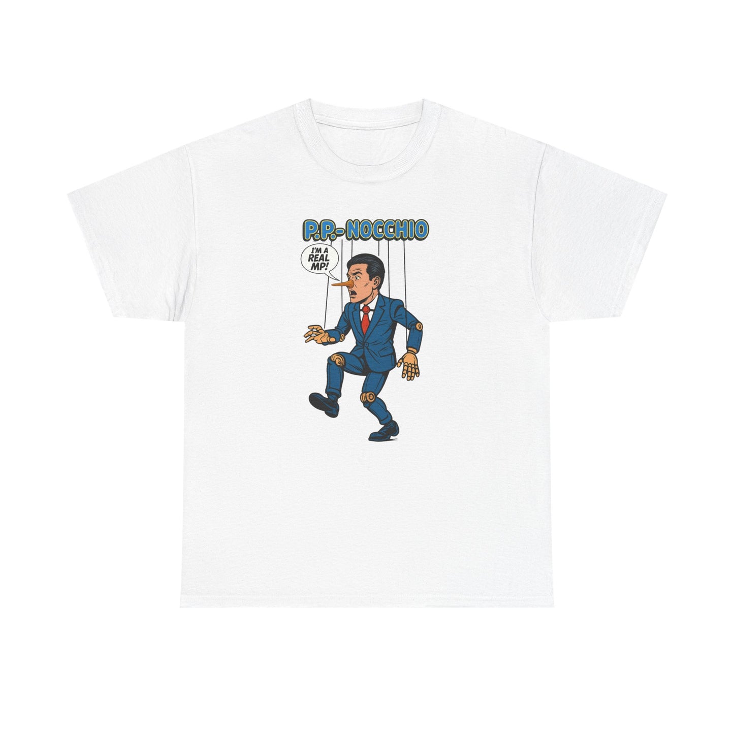 P.P. Nocchio – Satirical Pierre Poilievre T-Shirt - Satirical Election Shirt Canada
